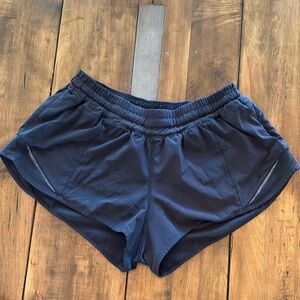 Lululemon Hotty Hot Shorts, size 8, stain on rear